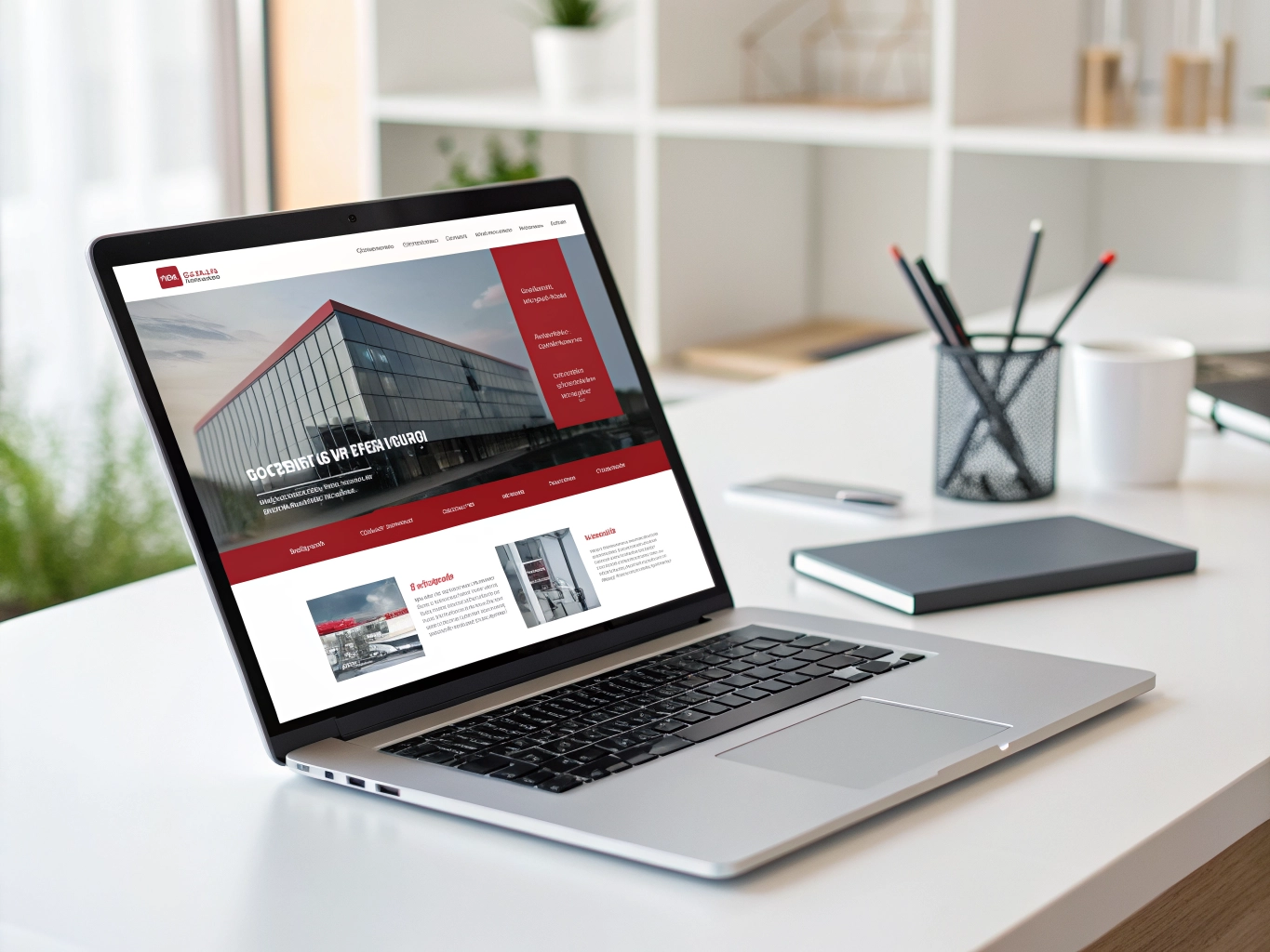 Premium website design showcase showing responsive brand layout